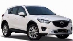 4 199 р. Накладка на передний бампер СТ v2 v2 v2 Mazda CX-5 KE дорестайлинг (2011-2014) (Неокрашенная)  с доставкой в г. Калуга. Увеличить фотографию 3