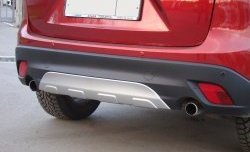 3 899 р. Диффузор заднего бампера Sport Line Mazda CX-5 KE дорестайлинг (2011-2014) (Неокрашенный)  с доставкой в г. Калуга. Увеличить фотографию 2
