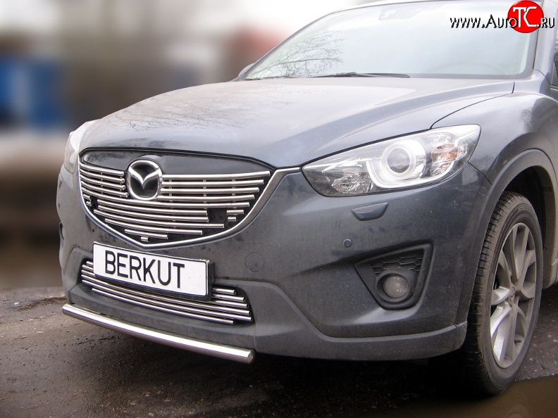 5 199 р. Декоративная вставка воздухозаборника Berkut (d16 мм)  Mazda CX-5  KE (2011-2017)  с доставкой в г. Калуга