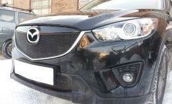 2 299 р. Нижняя сетка на бампер Russtal (черная)  Mazda CX-5  KE (2011-2014)  с доставкой в г. Калуга. Увеличить фотографию 2
