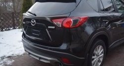 5 699 р. Лип спойлер CT Mazda CX-5 KE рестайлинг (2015-2017) (Неокрашенный)  с доставкой в г. Калуга. Увеличить фотографию 6