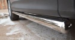 17 299 р. Защита порогов из круглой трубы диаметром 63 мм Russtal  Mazda CX-5  KE (2011-2017) (Защита порогов с со скосами на торцах (вариант 1))  с доставкой в г. Калуга. Увеличить фотографию 10