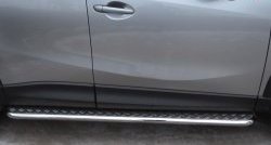 21 749 р. Широкая защита порогов Russtal Mazda CX-5 KE дорестайлинг (2011-2014)  с доставкой в г. Калуга. Увеличить фотографию 1