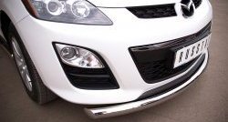 15 999 р. Одинарная защита переднего бампера диаметром 76 мм Russtal  Mazda CX-7  ER (2010-2012)  с доставкой в г. Калуга. Увеличить фотографию 2