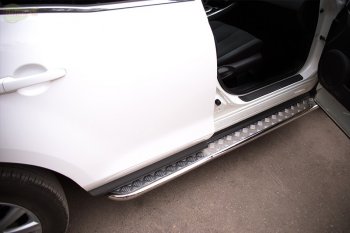 27 699 р. Широкая защита порогов с трубой диаметром 42 мм Russtal v3  Mazda CX-7  ER (2010-2012)  с доставкой в г. Калуга. Увеличить фотографию 3