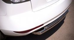 18 999 р. Защита заднего бампера (Ø63 и 42 мм, нержавейка) Russtal  Mazda CX-7  ER (2010-2012)  с доставкой в г. Калуга. Увеличить фотографию 2