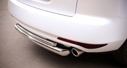 19 699 р. Защита заднего бампера (Ø76 и 42 мм, нержавейка) Russtal  Mazda CX-7  ER (2010-2012)  с доставкой в г. Калуга. Увеличить фотографию 3