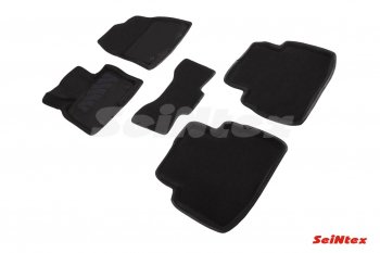 4 999 р. Комплект 3D ковриков в салон (ворсовые / чёрные) Seintex  Mazda CX-9  TC (2015-2024)  с доставкой в г. Калуга. Увеличить фотографию 1