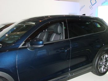 2 599 р. Дефлектора окон SIM  Mazda CX-9  TB (2007-2015)  с доставкой в г. Калуга. Увеличить фотографию 1