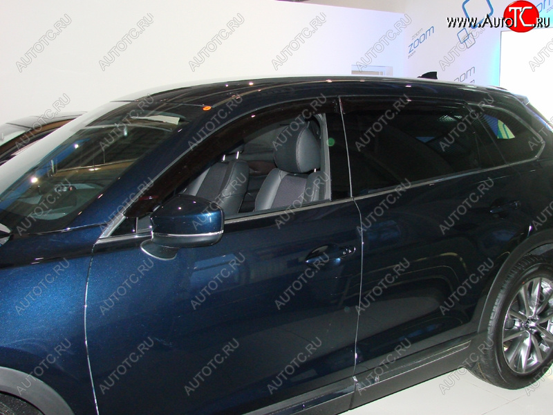 2 599 р. Дефлектора окон SIM  Mazda CX-9  TB (2007-2015)  с доставкой в г. Калуга