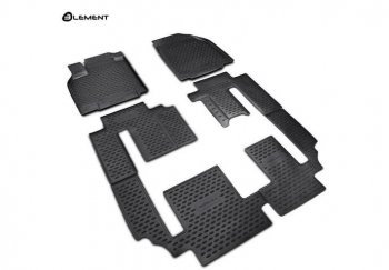 Комплект 3D ковриков салона Element (полиуретан) Mazda CX-9 TB 1-ый рестайлинг (2009-2012)  (Черные)