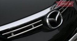 7 109 р. Декоративные элементы решетки радиатора Souz-96 (d16)  Mazda CX-9  TB (2007-2009)  с доставкой в г. Калуга. Увеличить фотографию 1