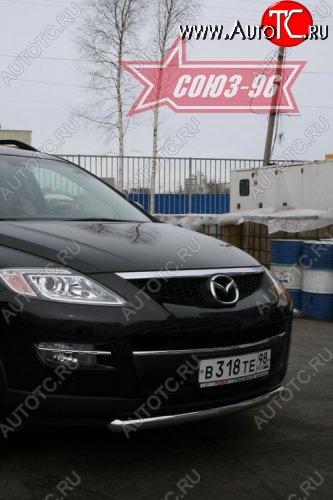 2 384 р. Защита переднего бампера одинарная Souz-96 (d60) Mazda CX-9 TB дорестайлинг (2007-2009)  с доставкой в г. Калуга