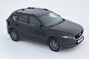 8 549 р. Рейлинги Petroil Tuning  Mazda CX-5  KE (2011-2017) дорестайлинг, рестайлинг (Цвет: серебристый муар)  с доставкой в г. Калуга. Увеличить фотографию 3