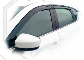 2 099 р. Дефлектора окон CA-Plastic  Mazda CX-5  KF (2016-2024) (Classic полупрозрачный, Без хром.молдинга)  с доставкой в г. Калуга. Увеличить фотографию 1