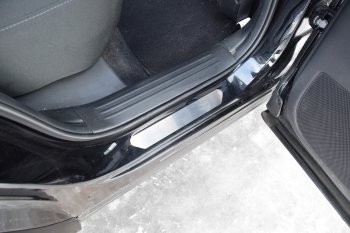 2 299 р. Пороги накладки дверей Petroil Tuning  Mazda CX-5  KF (2016-2024)  с доставкой в г. Калуга. Увеличить фотографию 3