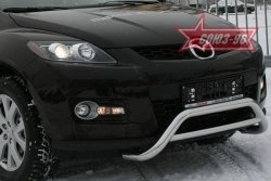 13 409 р. Защита переднего бампера Souz-96 (d60)  Mazda CX-7  ER (2006-2010)  с доставкой в г. Калуга. Увеличить фотографию 1