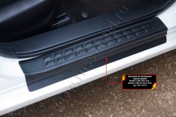 1 199 р. Накладки порожков салона RA  Mazda 6  GJ (2012-2015) (Передние)  с доставкой в г. Калуга. Увеличить фотографию 1