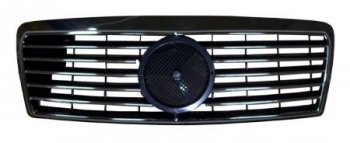 3 989 р. Решётка радиатора SAT (под эмблему)  Mercedes-Benz E-Class  W210 (1996-2003) (Неокрашенная)  с доставкой в г. Калуга. Увеличить фотографию 1