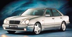 4 499 р. Комплект порогов AMG E45 Mercedes-Benz E-Class W210 дорестайлинг седан (1996-1999) (Неокрашенные)  с доставкой в г. Калуга. Увеличить фотографию 2