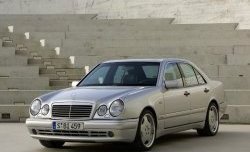 4 499 р. Комплект порогов AMG E45 Mercedes-Benz E-Class W210 дорестайлинг седан (1996-1999) (Неокрашенные)  с доставкой в г. Калуга. Увеличить фотографию 3