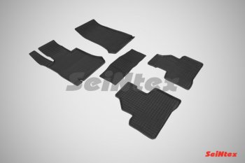 Износостойкие резиновые коврики в салон Seintex Mercedes-Benz GLC class X253 (2015-2024)