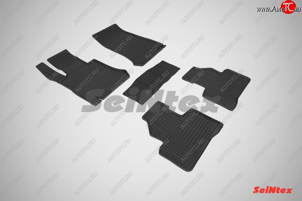 5 999 р. Износостойкие резиновые коврики в салон Seintex  Mercedes-Benz GLC class  X253 (2015-2024)  с доставкой в г. Калуга