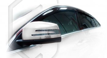 2 099 р. Дефлектора окон CA-Plastic Mercedes-Benz GLE class C292 (2015-2024) (Classic полупрозрачный, Без хром.молдинга)  с доставкой в г. Калуга. Увеличить фотографию 1