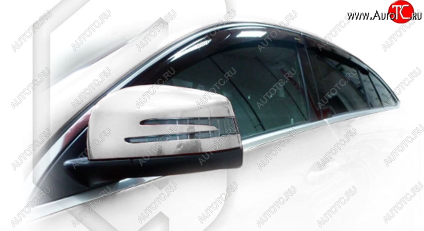 2 099 р. Дефлектора окон CA-Plastic  Mercedes-Benz GLE class  C292 (2015-2024) (Classic полупрозрачный, Без хром.молдинга)  с доставкой в г. Калуга