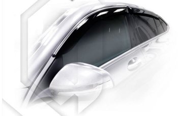 2 099 р. Дефлектора окон CA-Plastiс Mercedes-Benz GLC class C253 (2016-2024) (Classic полупрозрачный, Без хром молдингов)  с доставкой в г. Калуга. Увеличить фотографию 1
