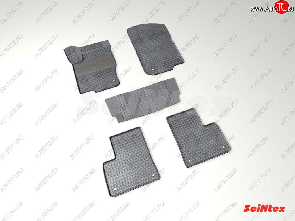 5 999 р. Износостойкие резиновые коврики в салон Сетка Seintex  Mercedes-Benz GLC class  C253 (2016-2024)  с доставкой в г. Калуга