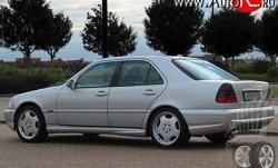 8 299 р. Пороги накладки AMG Mercedes-Benz C-Class W202 дорестайлинг седан (1993-1997) (Неокрашенные)  с доставкой в г. Калуга. Увеличить фотографию 1