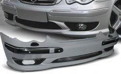 32 499 р. Передний бампер AMG Style Mercedes-Benz C-Class W203 рестайлинг седан (2004-2008) (Неокрашенный)  с доставкой в г. Калуга. Увеличить фотографию 1