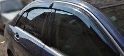 999 р. Комплект дефлекторов окон (ветровиков) 4 шт. (седан) Russtal Mercedes-Benz C-Class W204 рестайлинг седан (2011-2015)  с доставкой в г. Калуга. Увеличить фотографию 1