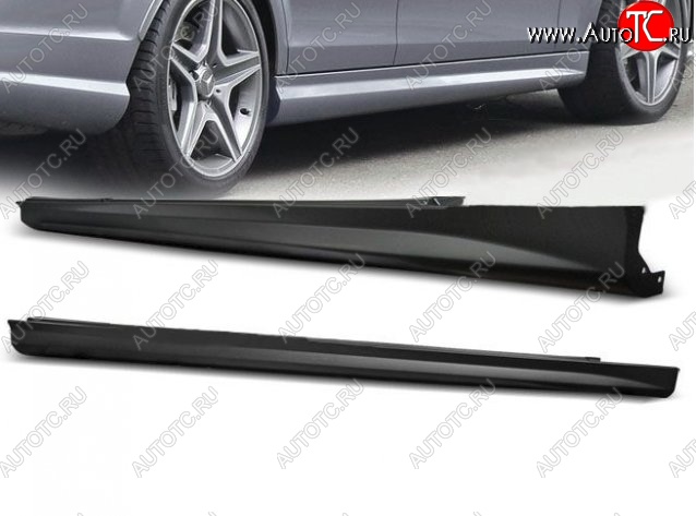 16 899 р. Пороги накладки AMG Style Mercedes-Benz C-Class W204 дорестайлинг седан (2007-2011) (Неокрашенные)  с доставкой в г. Калуга