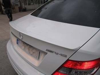 3 499 р. Спойлер багажника AMG Mercedes-Benz C-Class W204 дорестайлинг седан (2007-2011) (Неокрашенный)  с доставкой в г. Калуга. Увеличить фотографию 2