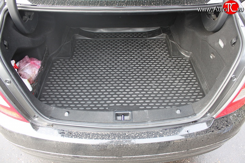 1 599 р. Коврик в багажник Element (полиуретан)  Mercedes-Benz C-Class  W204 (2007-2015)  с доставкой в г. Калуга