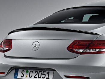 4 649 р. Спойлер багажника AMG. Coupe Mercedes-Benz C-Class W205 дорестайлинг седан (2015-2018) (Неокрашенный)  с доставкой в г. Калуга. Увеличить фотографию 1