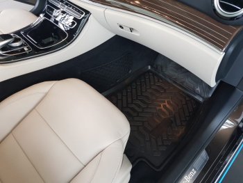 1 699 р. Комплект ковриков в салон Aileron 3D (с подпятником)  Mercedes-Benz C-Class  W205 (2015-2018)  с доставкой в г. Калуга. Увеличить фотографию 7
