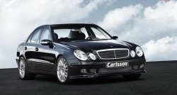 11 399 р. Накладка Carlsson на передний бампер Mercedes-Benz E-Class W211 дорестайлинг седан (2002-2006) (Неокрашенная)  с доставкой в г. Калуга. Увеличить фотографию 5