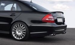 11 399 р. Накладка Carlsson на задний бампер Mercedes-Benz E-Class W211 дорестайлинг седан (2002-2006) (Неокрашенная)  с доставкой в г. Калуга. Увеличить фотографию 5