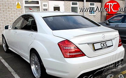 5 099 р. Козырёк на заднее стекло AMG Mercedes-Benz S class W221 (2006-2013) (Неокрашенный)  с доставкой в г. Калуга