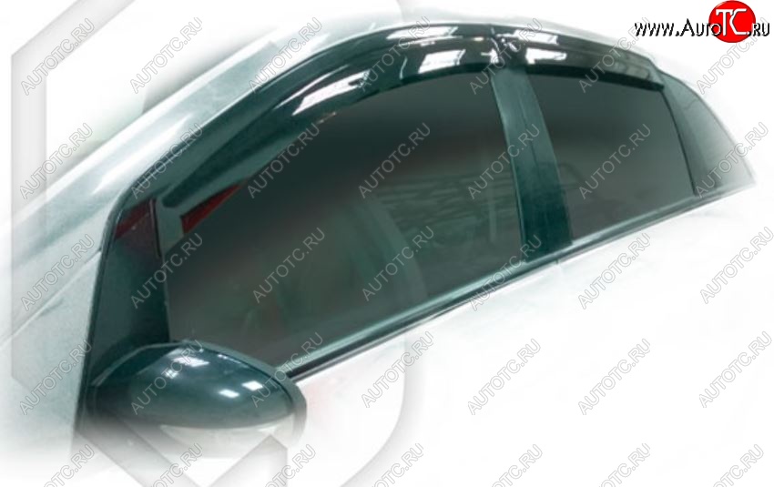 2 099 р. Дефлектора окон CA-Plastic  Mercedes-Benz B-Class  W245/T245 (2005-2011) (Classic полупрозрачный, Без хром.молдинга)  с доставкой в г. Калуга