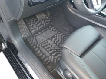 1 399 р. Коврики салона Aileron (3D с подпятником) Mercedes-Benz B-Class W247 хэтчбэк (2018-2024)  с доставкой в г. Калуга. Увеличить фотографию 1