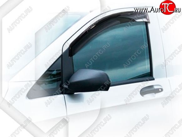1 899 р. Дефлектора окон CA-Plastiс Mercedes-Benz Vito W447 дорестайлинг (2015-2020) (Classic полупрозрачный, Без хром.молдинга)  с доставкой в г. Калуга