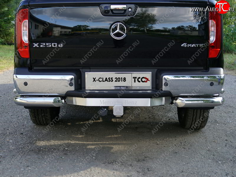 19 999 р. Фаркоп (тягово-сцепное устройство) TCC (надпись Mercedes-Benz) Mercedes-Benz X class W470 (2017-2020) (Оцинкованный, шар E)  с доставкой в г. Калуга