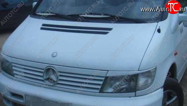 1 199 р. Планка между фарами CT Mercedes-Benz Vito W638 (1996-2003) (Неокрашенные)  с доставкой в г. Калуга