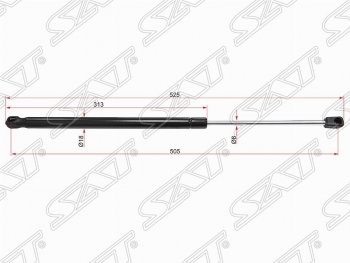 Упор крышки багажника SAT (газовый) Mercedes-Benz (Мерседес-Бенс) GLK class (ГЛК)  X204 (2008-2015) X204 дорестайлинг, рестайлинг