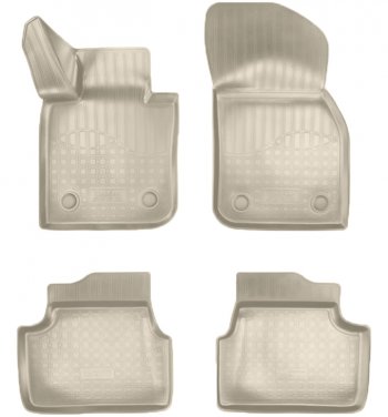 2 199 р. Коврики салонные Noplast (3D)  Mini Hatch  F55 (2014-2024) (Бежевые)  с доставкой в г. Калуга. Увеличить фотографию 1