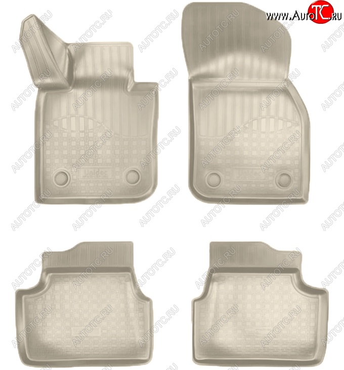 2 199 р. Коврики салонные Noplast (3D)  Mini Hatch  F55 (2014-2024) (Бежевые)  с доставкой в г. Калуга